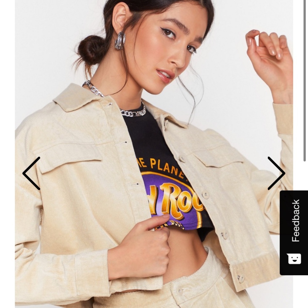 Nasty gal Corduroy cropped jacket